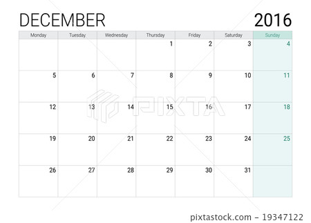 December 2016 calendar (or desk planner) 19347122
