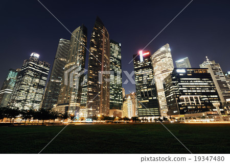 Singapore skyline 19347480