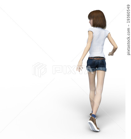 運動時尚年輕女子perming3DCG插圖素材 運動時尚年輕女子perming3DCG插圖素材 19360549