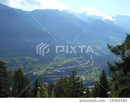 mountain, blue sky, clear sky 19360588