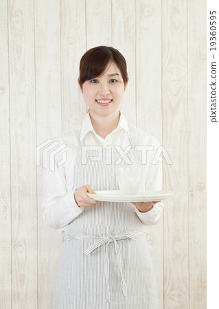 Women, waitress, restaurant, cafe, restaurant 19360595
