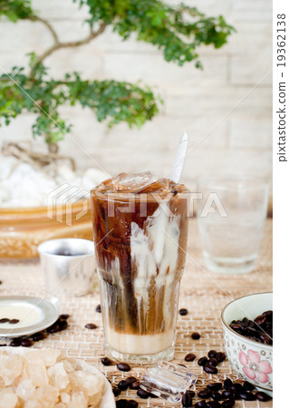 Traditional Vietnamese, Thai Ice coffee with beans Traditional Vietnamese, Thai Ice coffee with beans 19362138