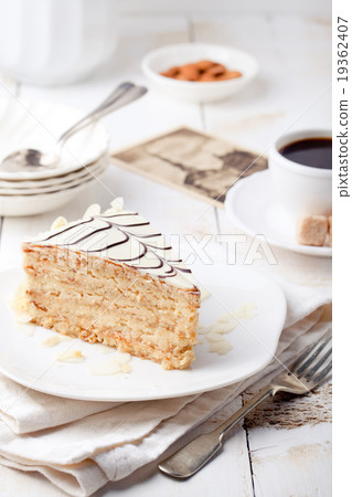 Traditional Hungarian Esterhazy cake 19362407