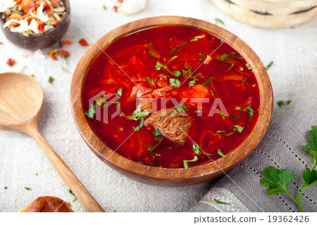 Traditional Ukrainian Russian vegetable soup 19362426