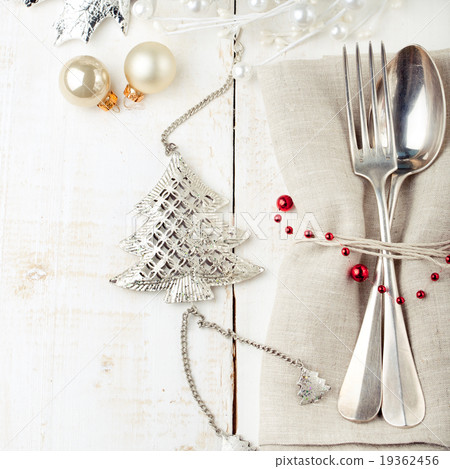 Christmas and New year table place setting 19362456