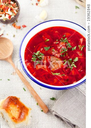 Traditional Ukrainian Russian vegetable soup 19362848