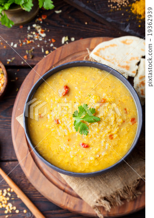 Red lentil Indian soup Masoor dal 19362939
