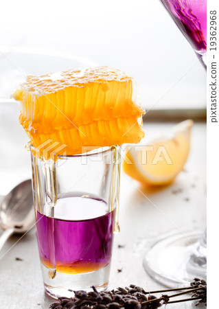 Martini, lavender, honey, lemon cocktail Vermouth Martini, lavender, honey, lemon cocktail Vermouth 19362968