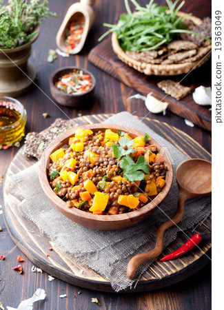 Lentil with carrot and pumpkin ragout Lentil with carrot and pumpkin ragout 19363049