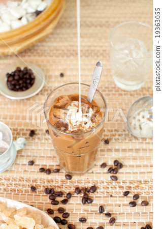 Traditional Vietnamese, Thai Ice coffee with beans Traditional Vietnamese, Thai Ice coffee with beans 19363055