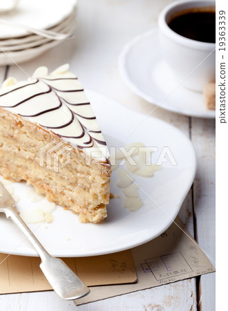 Traditional Hungarian Esterhazy cake 19363339