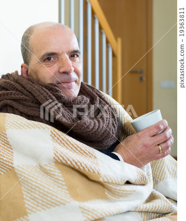 Portrait of sick elderly man Portrait of sick elderly man 19363811