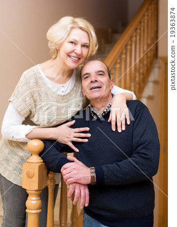 Comfortable life of elderly couple Comfortable life of elderly couple 19363874