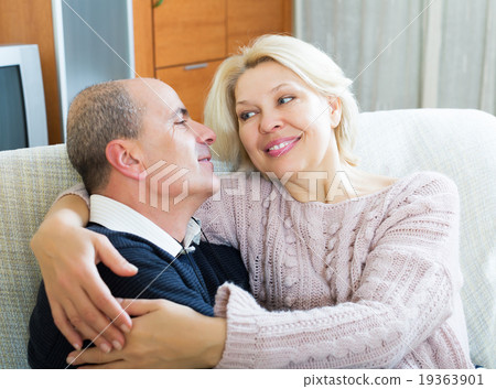 Portrait of loving senior spouses 19363901