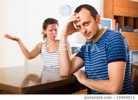 Domestic quarrel between spouses. Domestic quarrel between spouses. 19364013