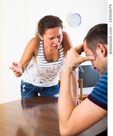 Domestic quarrel between spouses. Domestic quarrel between spouses. 19364074