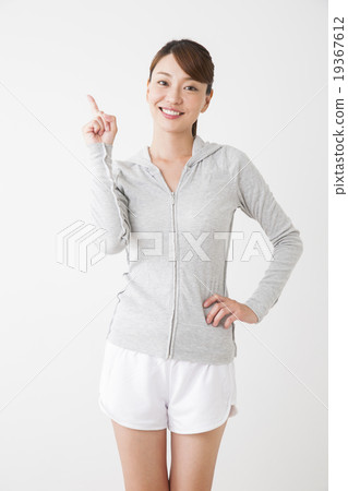 Young woman in sportswear Young woman in sportswear 19367612