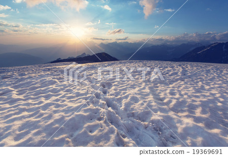 Sunset at Ushba 19369691