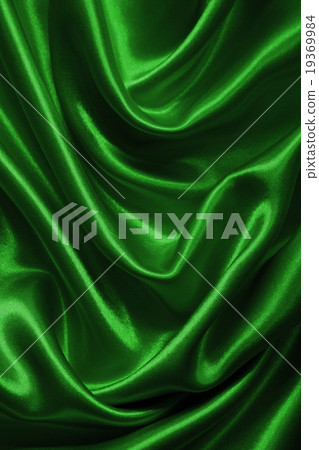 Smooth elegant green silk or satin texture 19369984