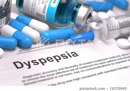 Diagnosis - Dyspepsia. Medical Concept. 3D Render. Diagnosis - Dyspepsia. Medical Concept. 3D Render. 19370995