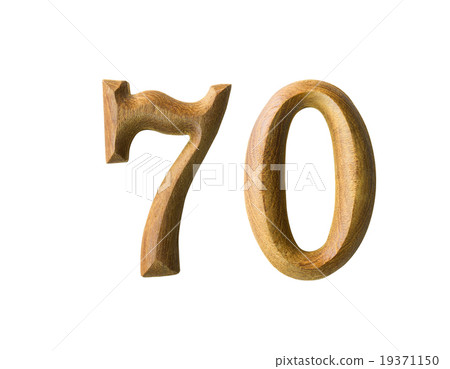 Wooden numeric 70 19371150