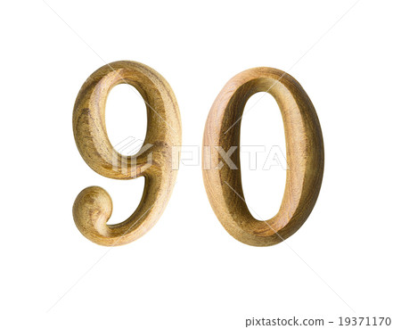 Wooden numeric 90 19371170