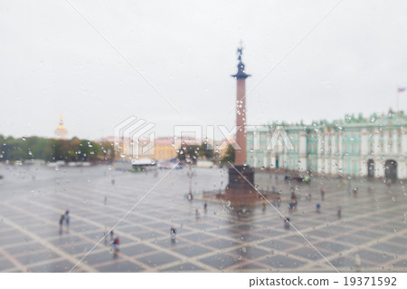Palace Square in St. Petersburg in the rain Palace Square in St. Petersburg in the rain 19371592
