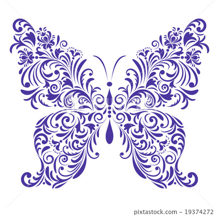 abstract floral butterfly abstract floral butterfly 19374272