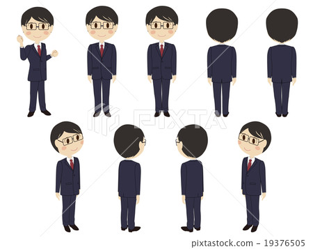 Job hunting eyeglasses boys 19376505