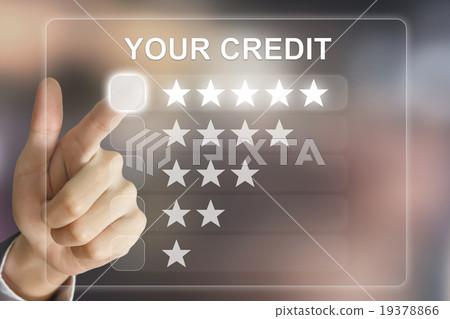 business hand pushing your credit business hand pushing your credit 19378866