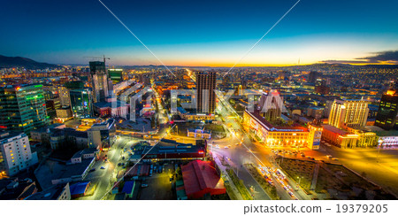Night view at the capital of Mongolia Night view at the capital of Mongolia 19379205