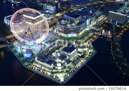 Night view of Minato Mirai 19379614