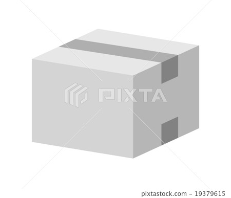 White cardboard box 19379615