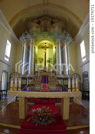 澳門最古老的教堂聖安東尼奧教堂（內）：中國特別行政區世界遺產·澳門歷史街區 19379751