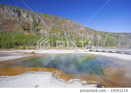 Emerald Pool Yellowstone National Park's geyser 19381214