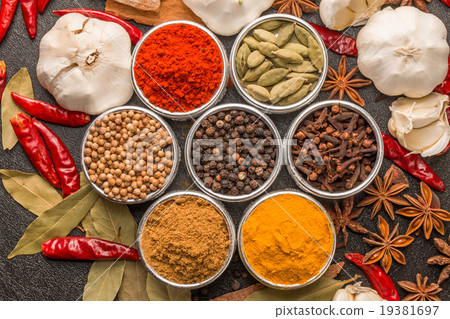 Spice group photo of the curry spices group photo for the curry Spice group photo of the curry spices group photo for the curry 19381697