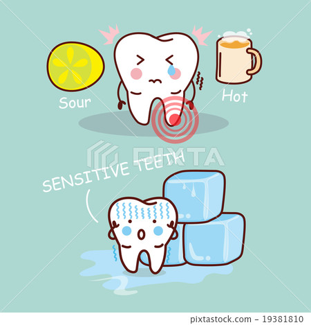 cartoon sensititive tooth 19381810