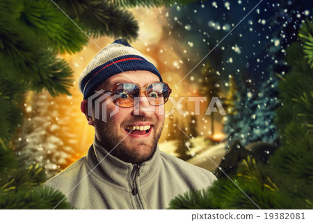 Excited man  19382081