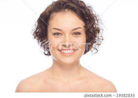 Happy young lady is smiling. Happy young lady is smiling. 19382833