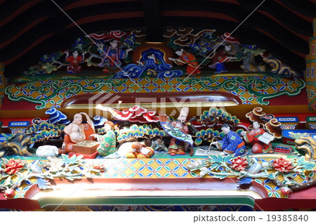 Oku Chichibu Sanmine shrine main shrine decoration sculpture Oku Chichibu Sanmine shrine main shrine decoration sculpture 19385840