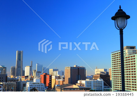 Yokohama city view from Yamate Italian mountain garden Yokohama city view from Yamate Italian mountain garden 19388445
