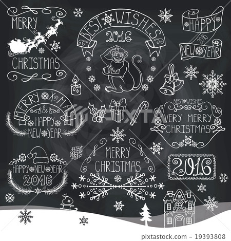 Christmas,New Year 2016 decoration,labels Christmas,New Year 2016 decoration,labels 19393808