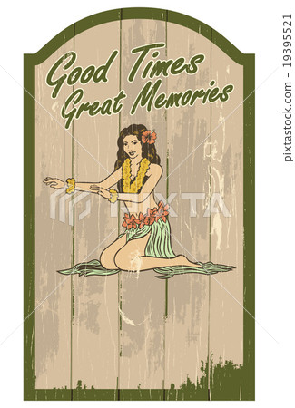 Hula dancer, vector Hula dancer, vector 19395521