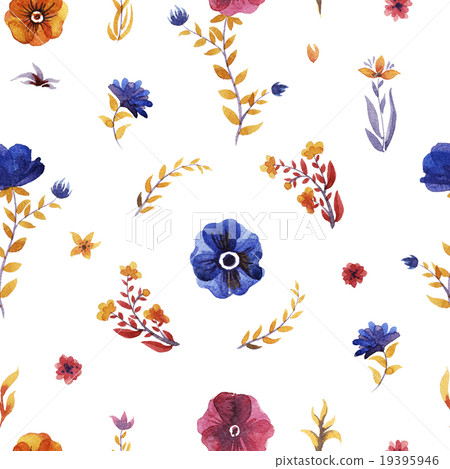 flowers watercolor pattern flowers watercolor pattern 19395946