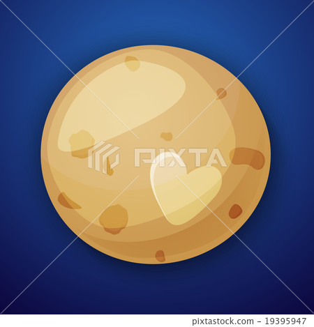 Pluto planet, space objects in cartoon style Pluto planet, space objects in cartoon style 19395947