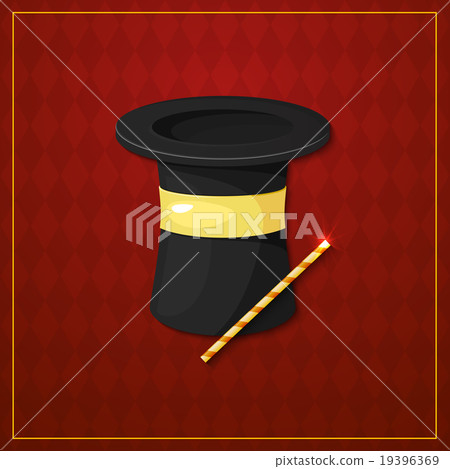Magician logo, vector illustration 19396369