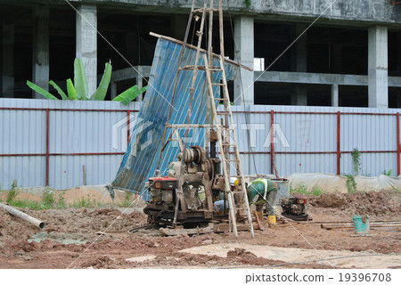 Bore rig at the construction site in Malaysia Bore rig at the construction site in Malaysia 19396708