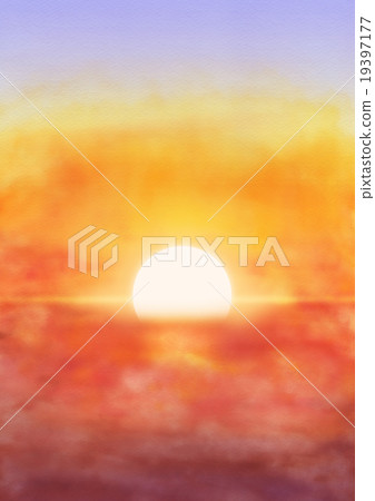 Sunrise a (vertical) - Stock Illustration [19397177] - PIXTA