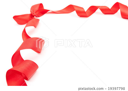 Red ribbon with bow Red ribbon with bow 19397798