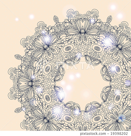 Mandala ornament Geometric circle element 19398202